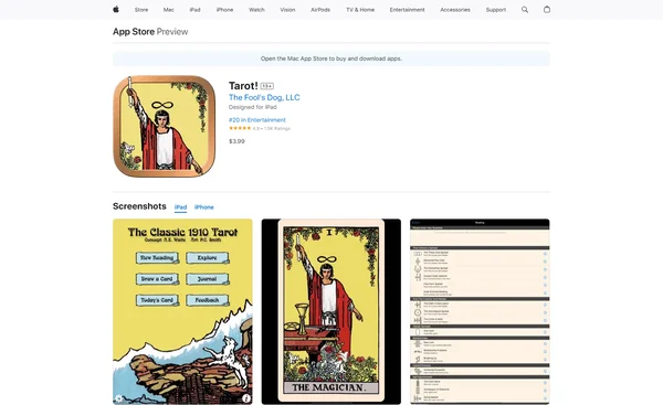 The Fool's Dog Tarot Apps