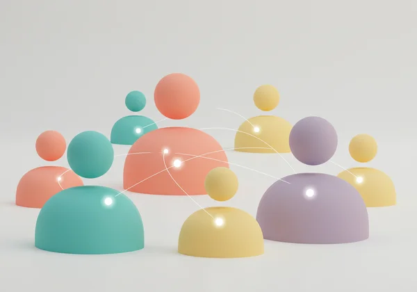 Diverse community in supportive discussion